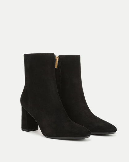 Veronica Beard | Cera Suede Ankle Boot in Black Black