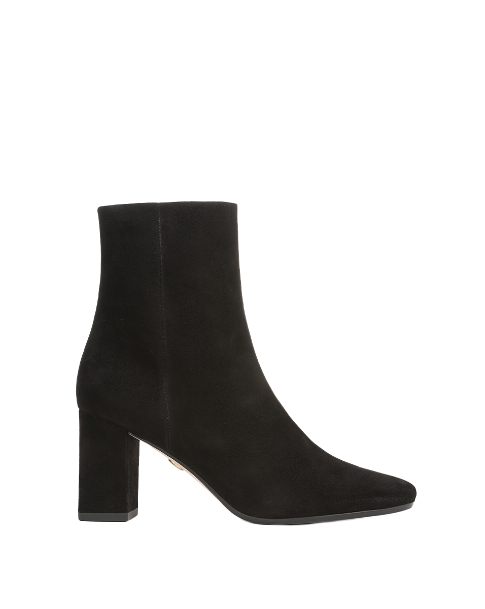 Veronica Beard | Cera Suede Ankle Boot in Black Black
