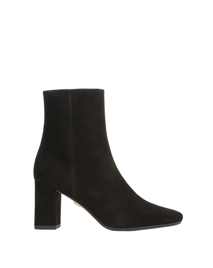 Veronica Beard | Cera Suede Ankle Boot in Black Black