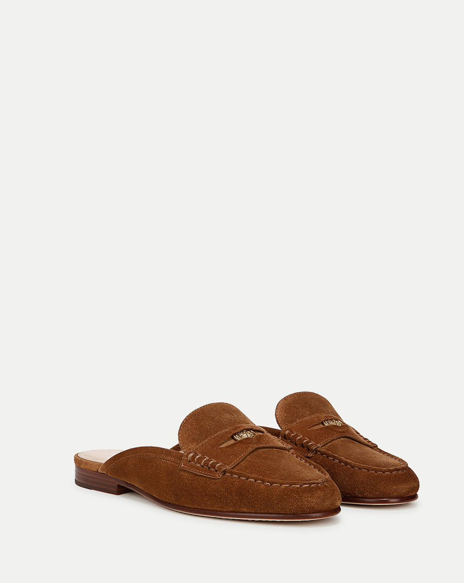 Veronica Beard | Penny Suede Mule in Hazelwood Hazelwood