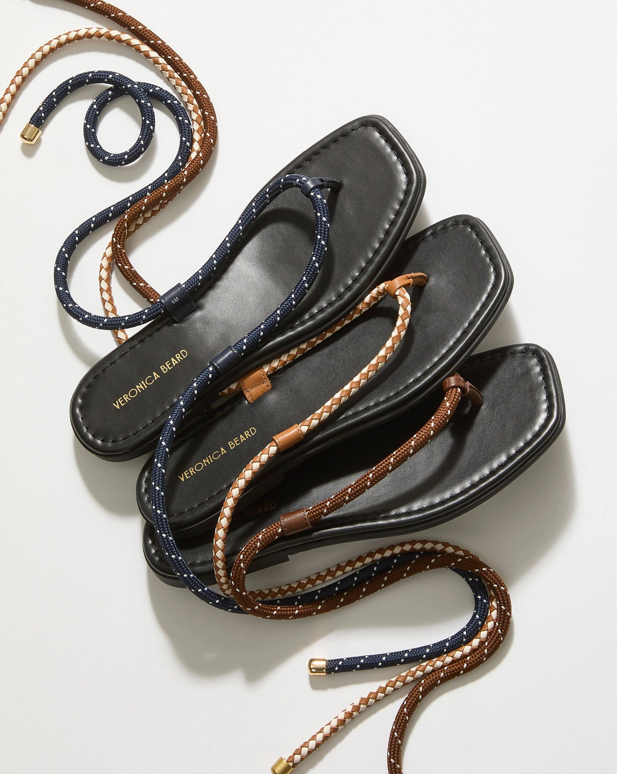 Veronica Beard | Carmina Cord Wrap Sandal in Cedar/Coconut Cedar/Coconut