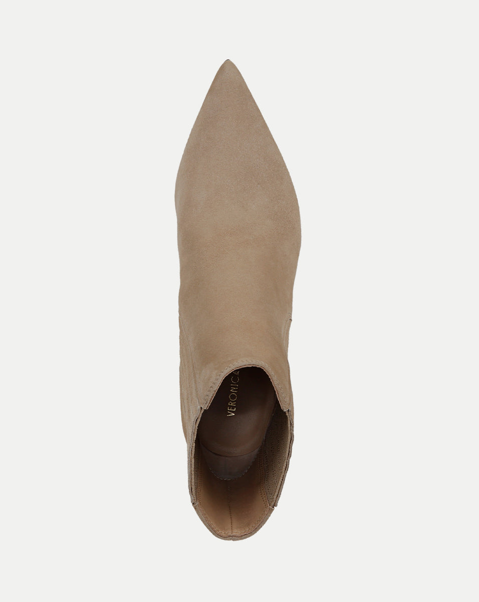 Veronica Beard | Lisa Mid-Heel Ankle Boot in Sand Sand