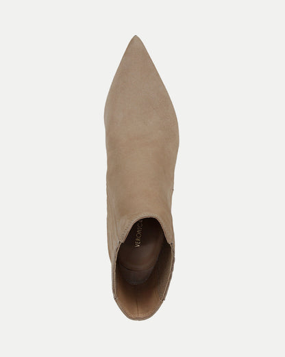 Veronica Beard | Lisa Mid-Heel Ankle Boot in Sand Sand