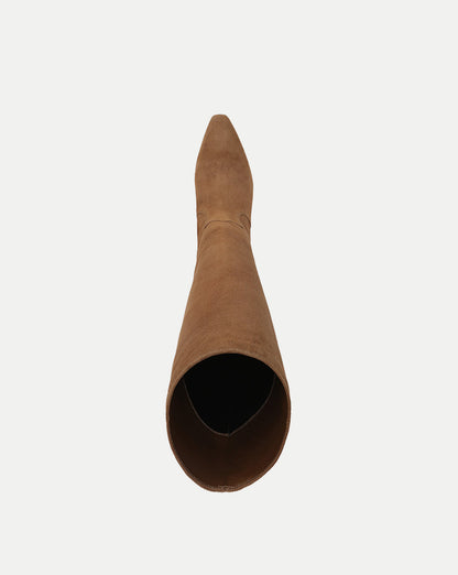 Veronica Beard | Kinna Tall Boot in Tan Suede Hazelwood