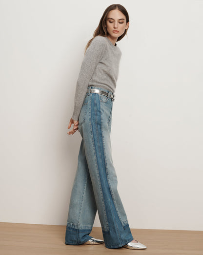 Veronica Beard | Bancroft Metallic Flat in Silver Silver
