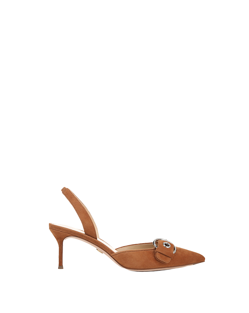Veronica Beard | Roxy Suede Slingback Pump in Black Hazelwood