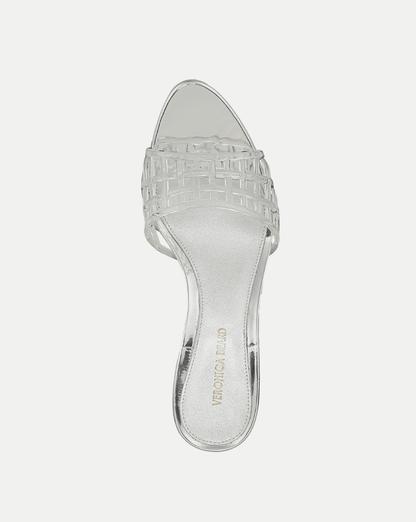 Veronica Beard | Tia Jelly Sandal in Clear/Silver Clear/Silver