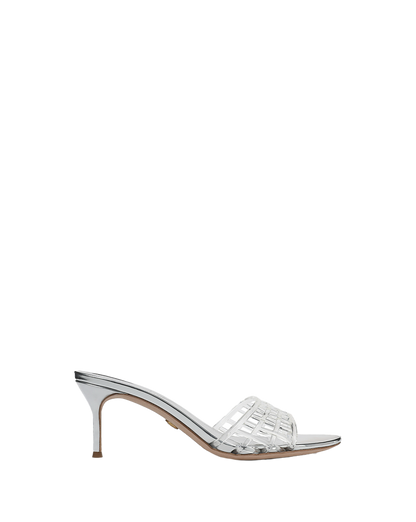 Veronica Beard | Tia Jelly Sandal in Clear/Silver Clear/Silver