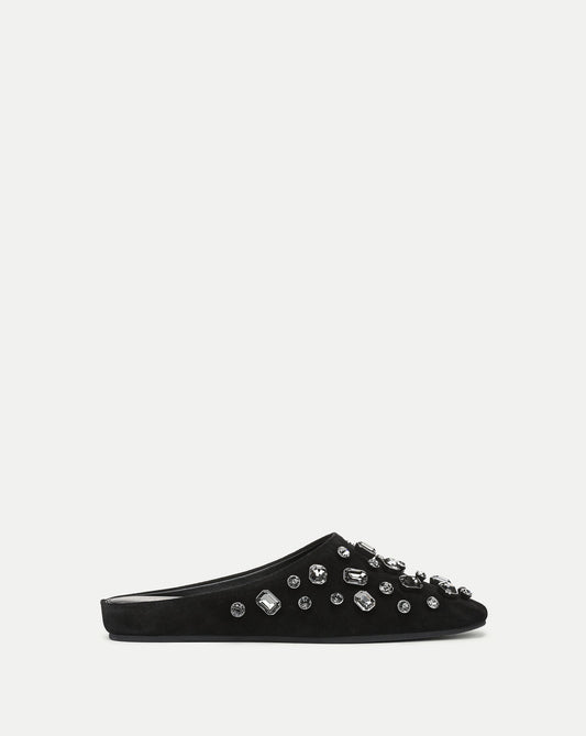 Veronica Beard | Narcisa Embellished Mule in Black Black