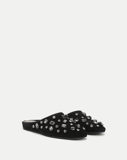 Veronica Beard | Narcisa Embellished Mule in Black Black