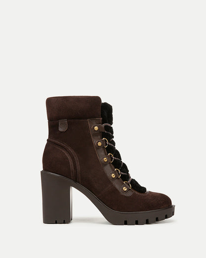 Veronica Beard | Reece Lug Bootie in Espresso Espresso