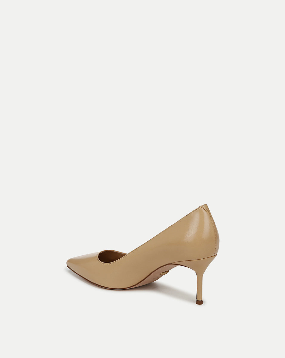 Veronica Beard | Rita Leather Pump in Beige Beige