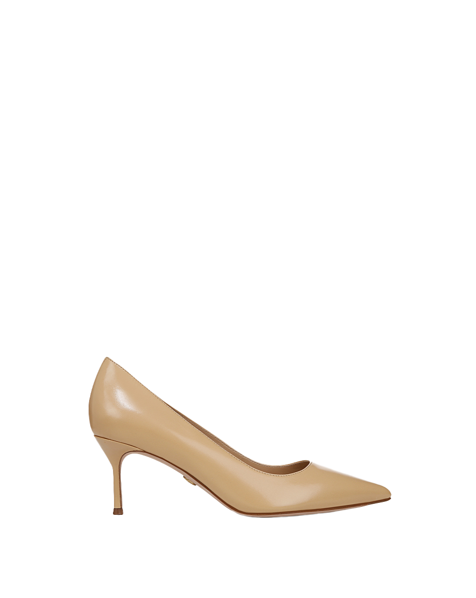 Veronica Beard | Rita Leather Pump in Beige Beige