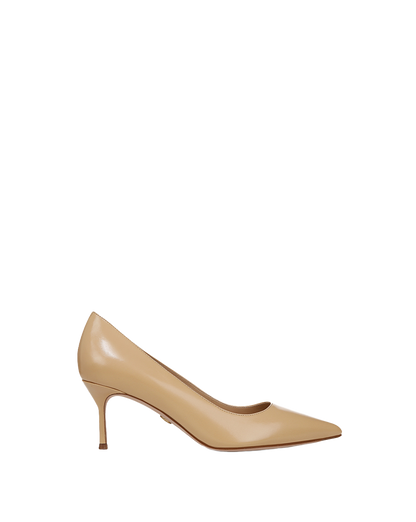 Veronica Beard | Rita Leather Pump in Beige Beige