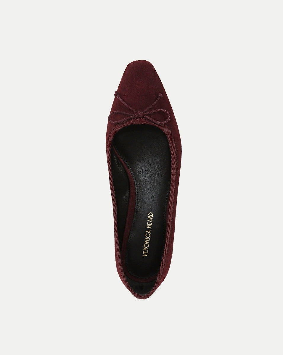 Veronica Beard | Cecile Suede Ballet Pump in Acai Acai