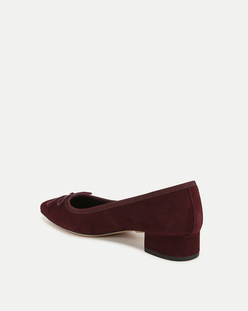 Veronica Beard | Cecile Suede Ballet Pump in Acai Acai