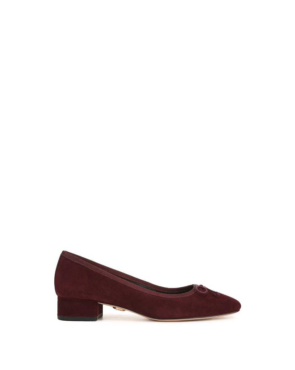 Veronica Beard | Cecile Suede Ballet Pump in Acai Acai