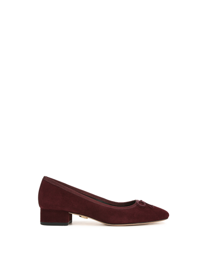 Veronica Beard | Cecile Suede Ballet Pump in Acai Acai