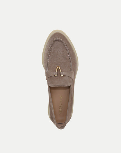 Veronica Beard | Ailey Suede Loafer in Taupe Taupe