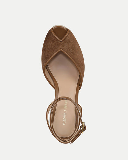 Veronica Beard | Pasina Suede Espadrille in Chestnut Chestnut