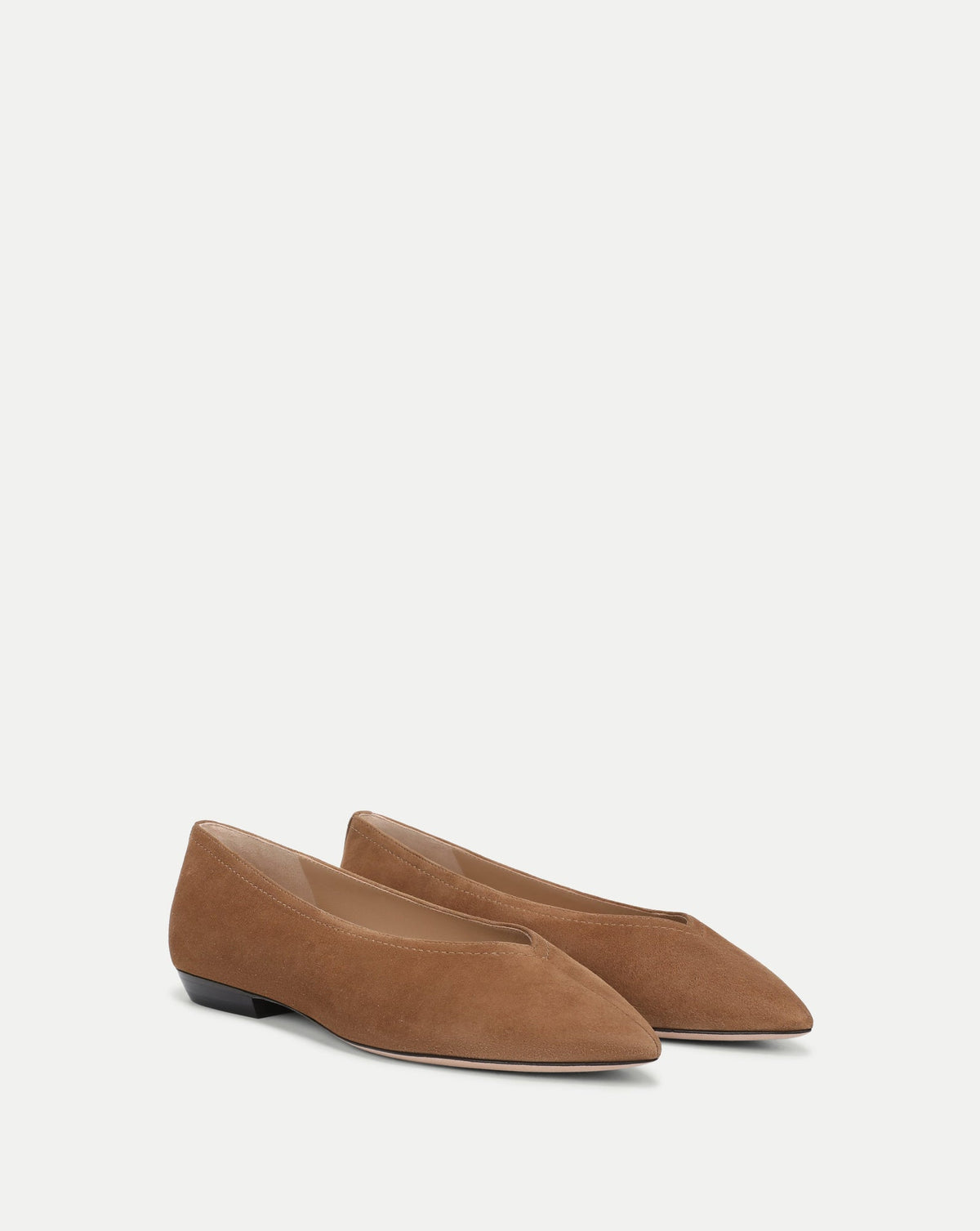 Veronica Beard | Bancroft Suede Flat in Chestnut Chestnut