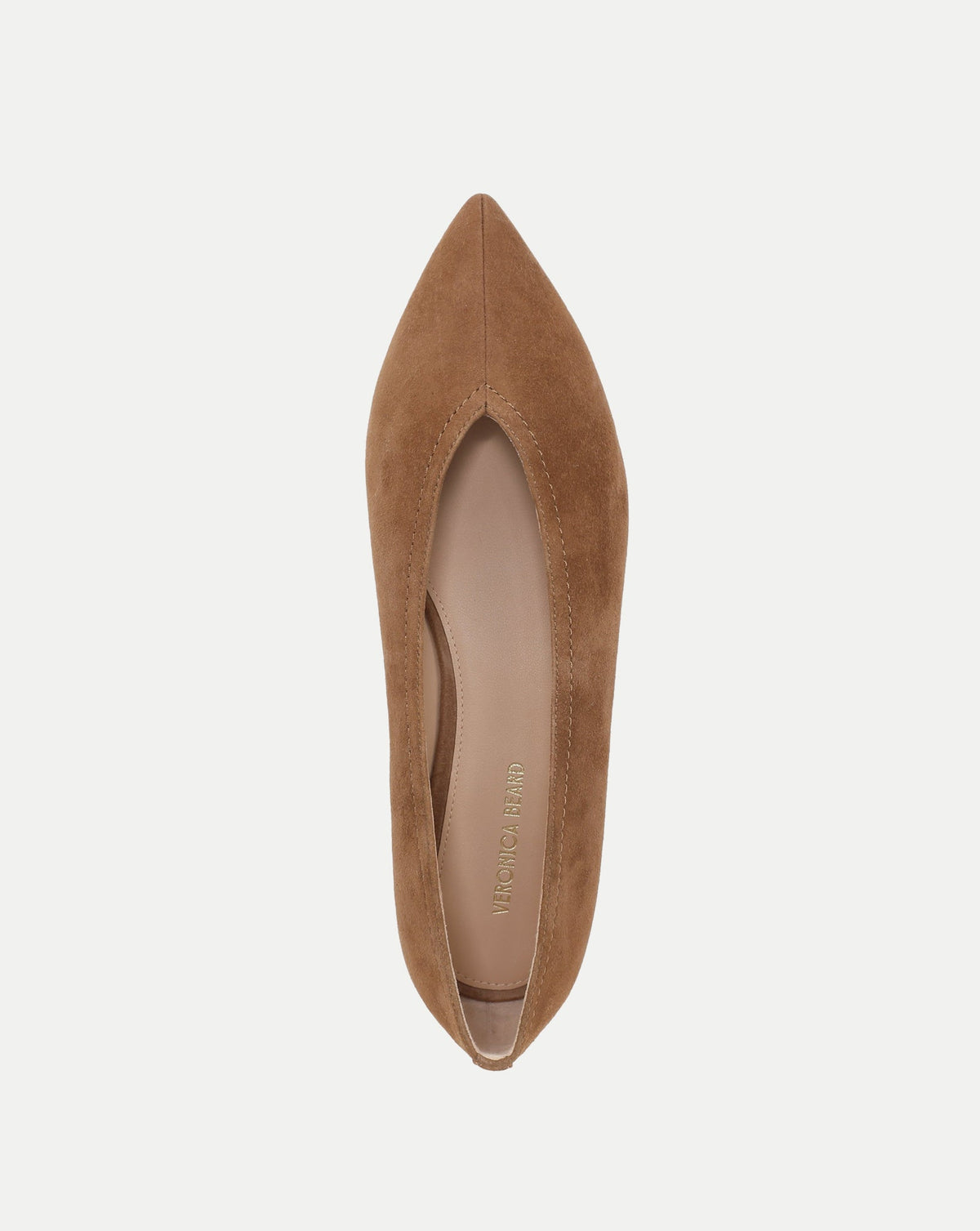 Veronica Beard | Bancroft Suede Flat in Chestnut Chestnut
