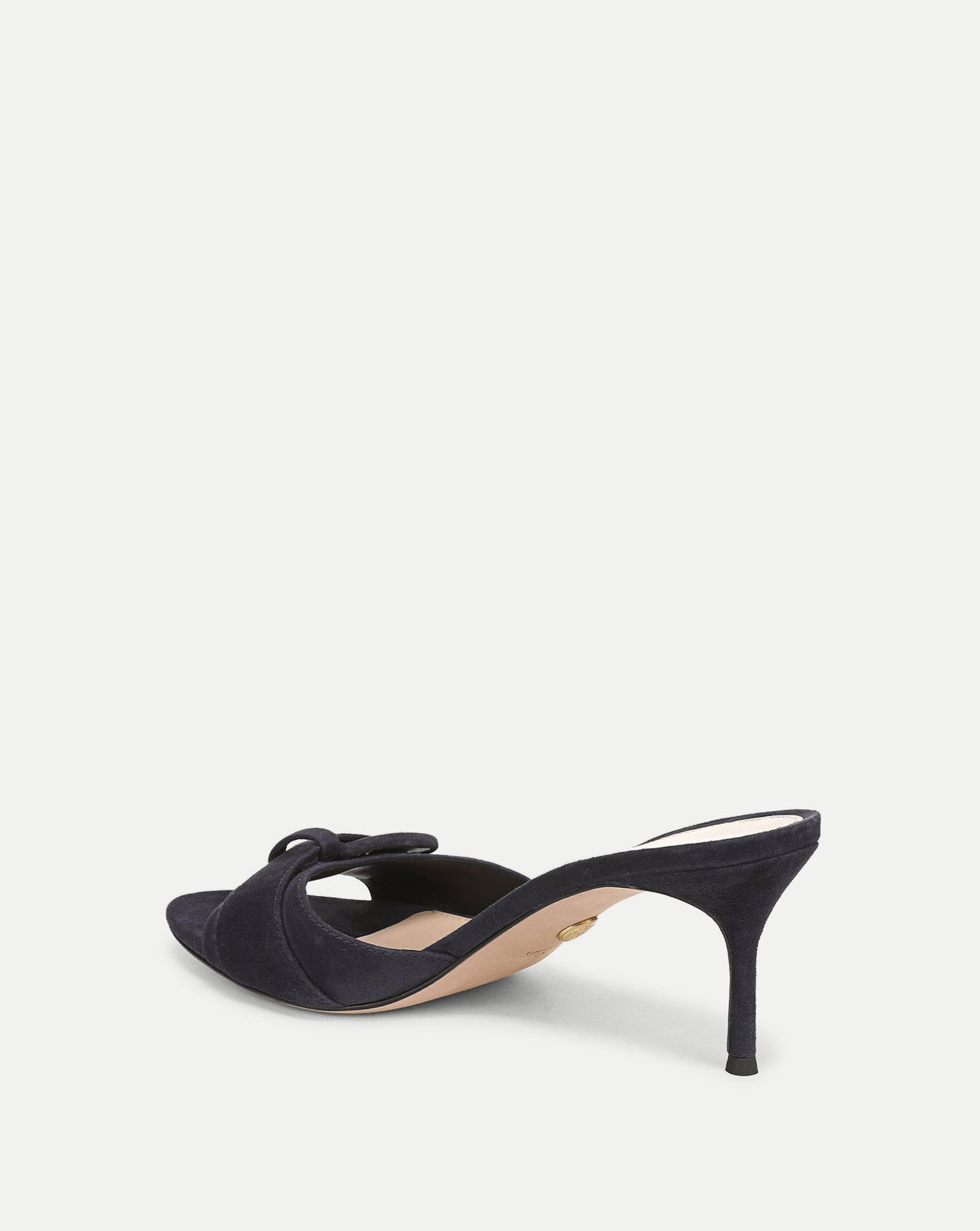 Veronica Beard | Tia Buckle Sandal in Navy Suede Navy