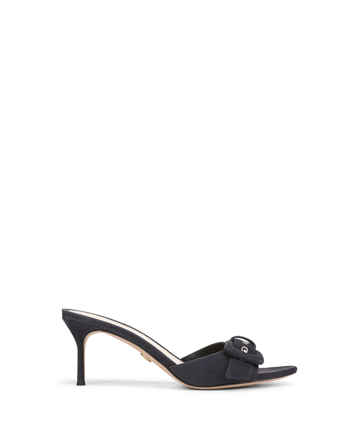 Veronica Beard | Tia Buckle Sandal in Navy Suede Navy