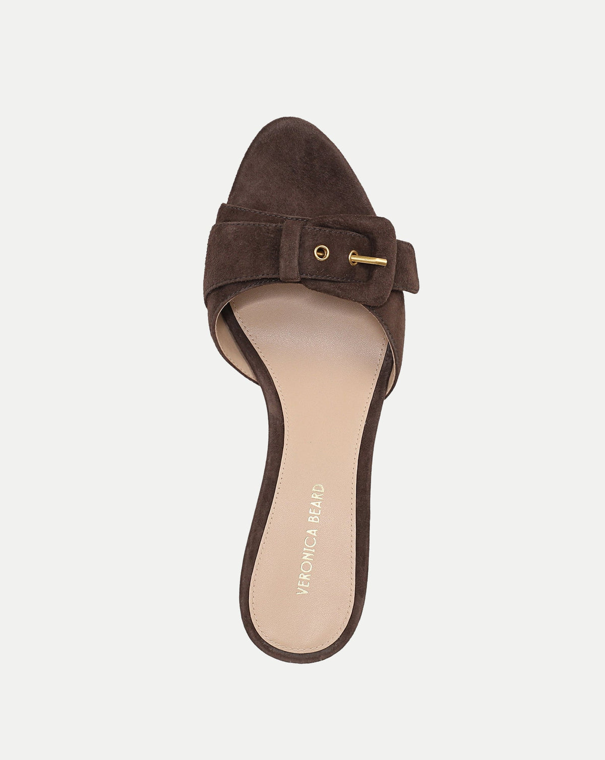 Veronica Beard | Tia Buckle Sandal in Espresso Brown Espresso