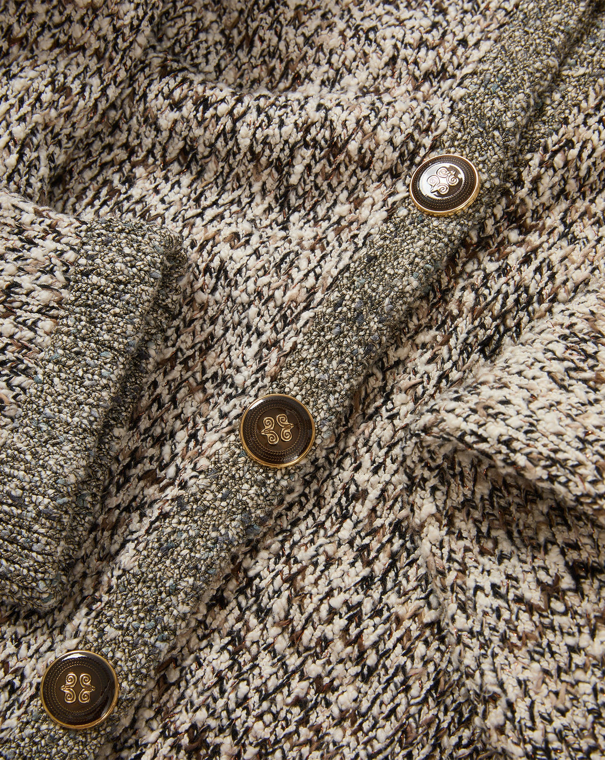 Veronica Beard | Rexton Cardigan in Speckled Off-White Dove Multi Dove White Multi