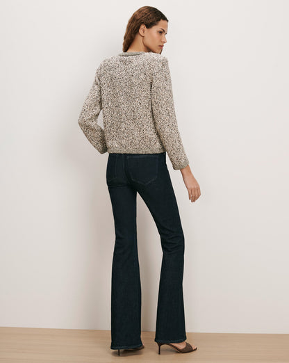 Veronica Beard | Rexton Cardigan in Speckled Off-White Dove Multi Dove White Multi