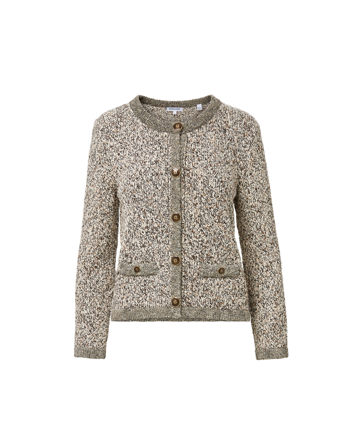 Veronica Beard | Rexton Cardigan in Speckled Off-White Dove Multi Dove White Multi