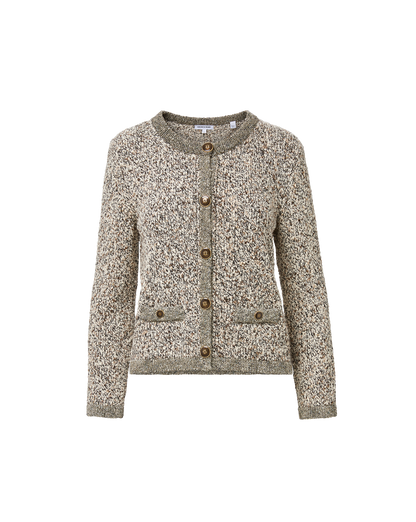 Veronica Beard | Rexton Cardigan in Speckled Off-White Dove Multi Dove White Multi