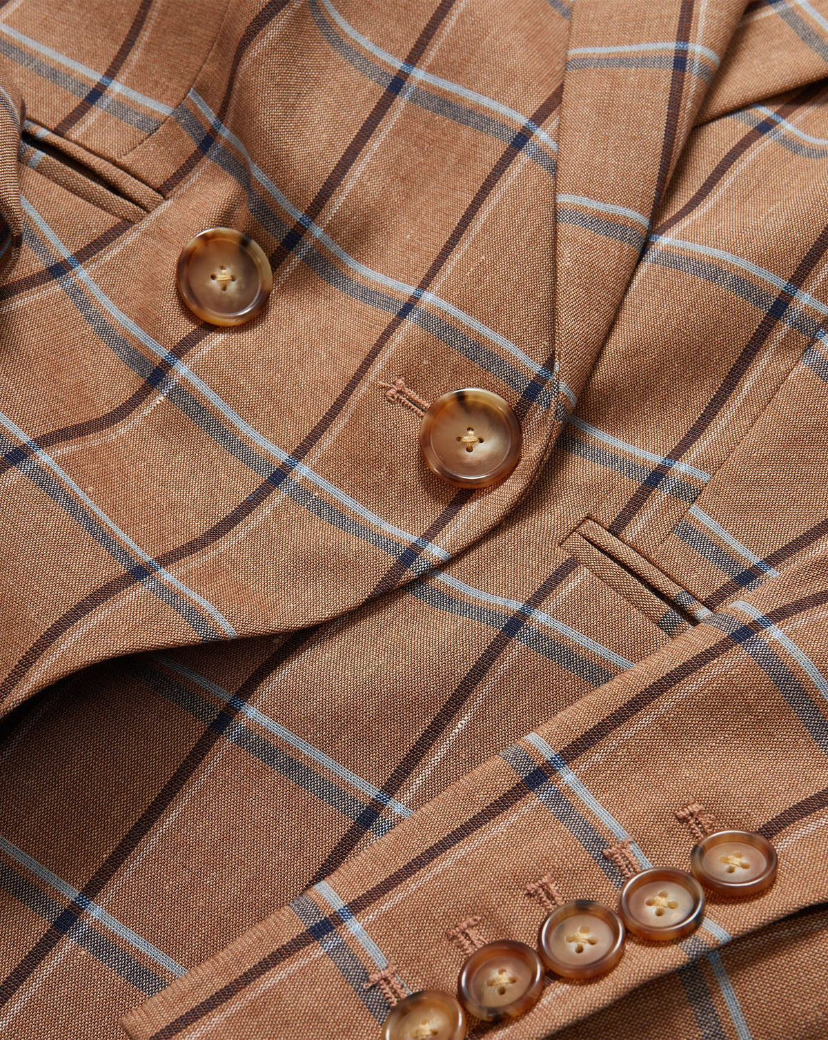 Veronica Beard | Rickie Plaid Dickey Jacket in Brown Ochre Multi Ochre Multi