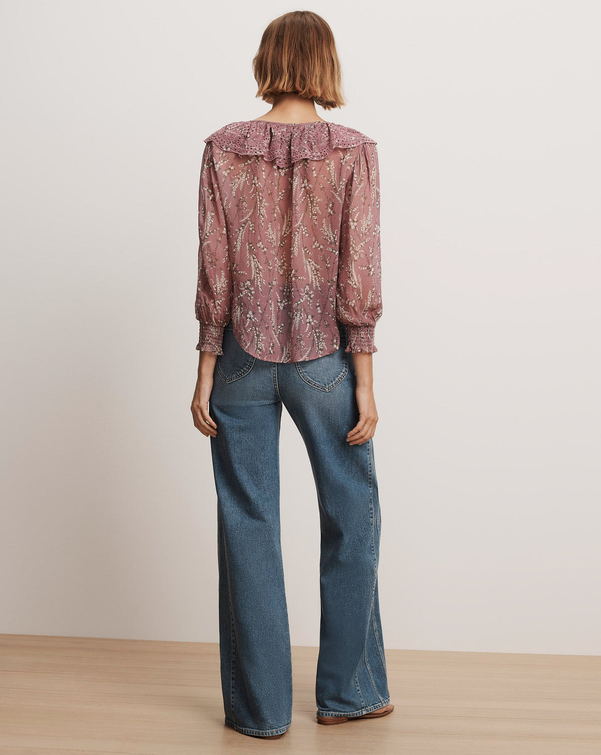 Veronica Beard | Hewitts Floral Blouse in Orchid Haze Multi Orchid Haze Multi