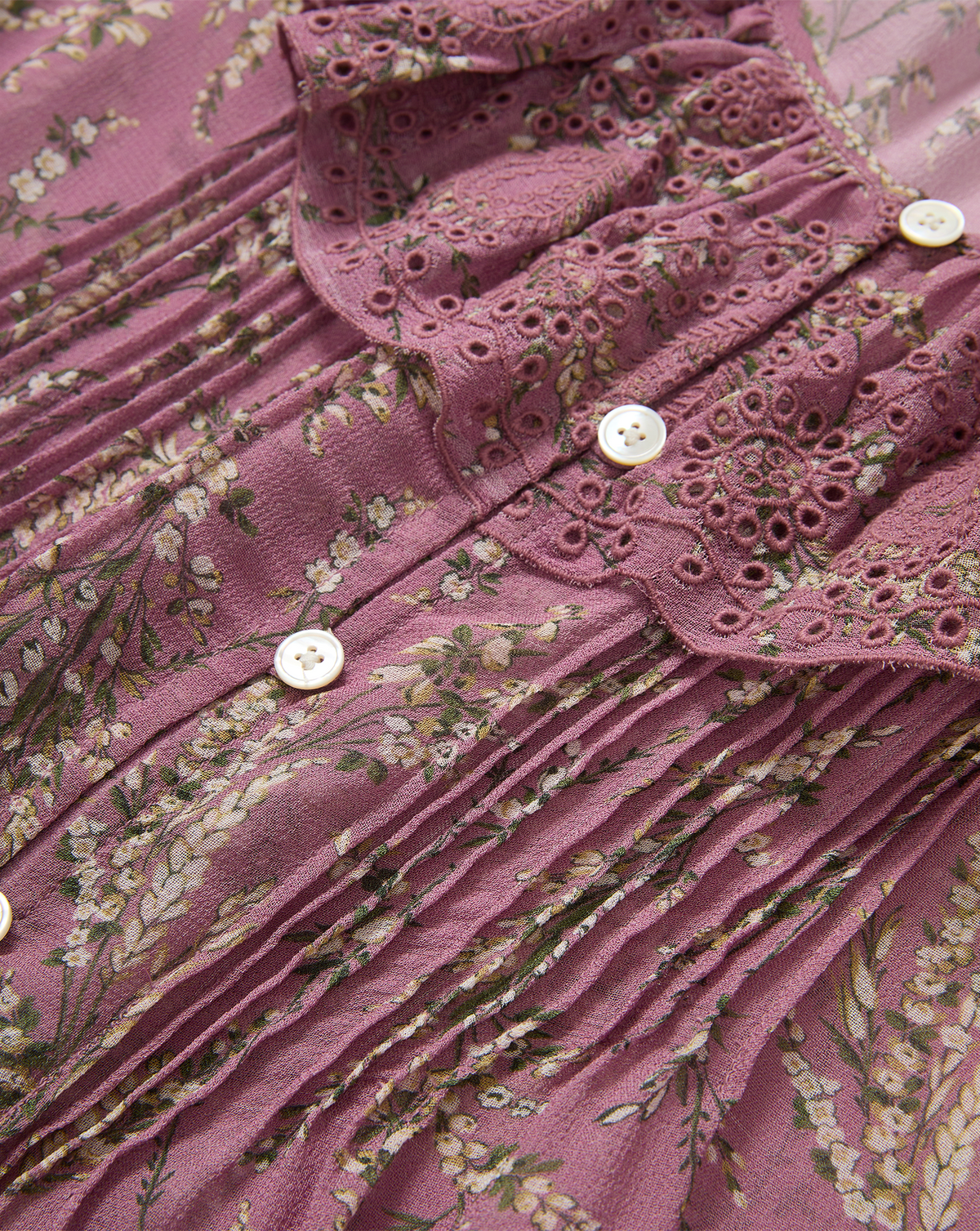 Veronica Beard | Hewitts Floral Blouse in Orchid Haze Multi Orchid Haze Multi