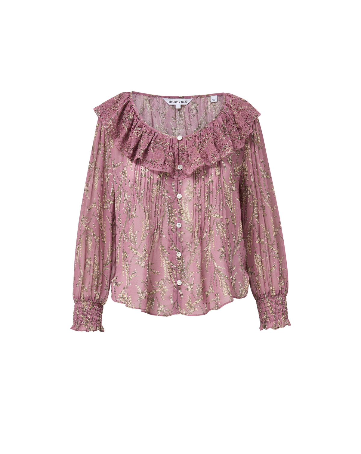 Veronica Beard | Hewitts Floral Blouse in Orchid Haze Multi Orchid Haze Multi