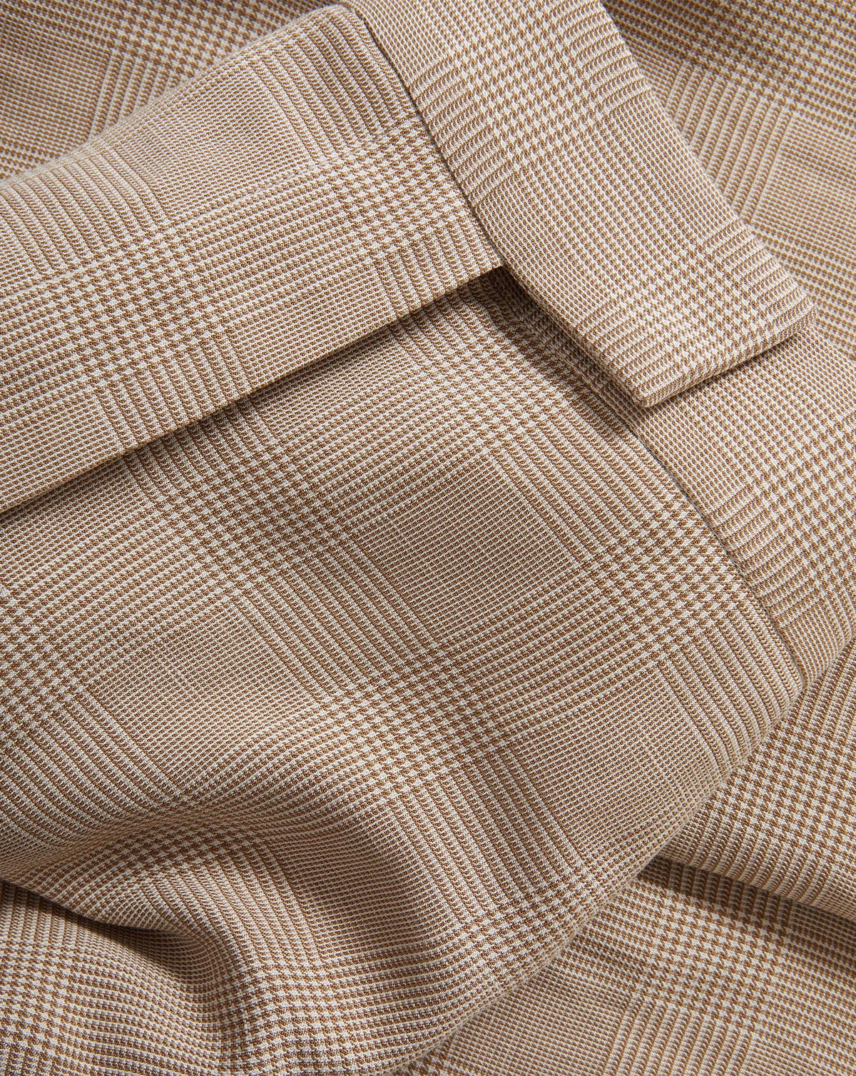 Veronica Beard | Broderick Plaid Pant in Beige Dark Acorn/Dove White Dark Acorn/Dove White