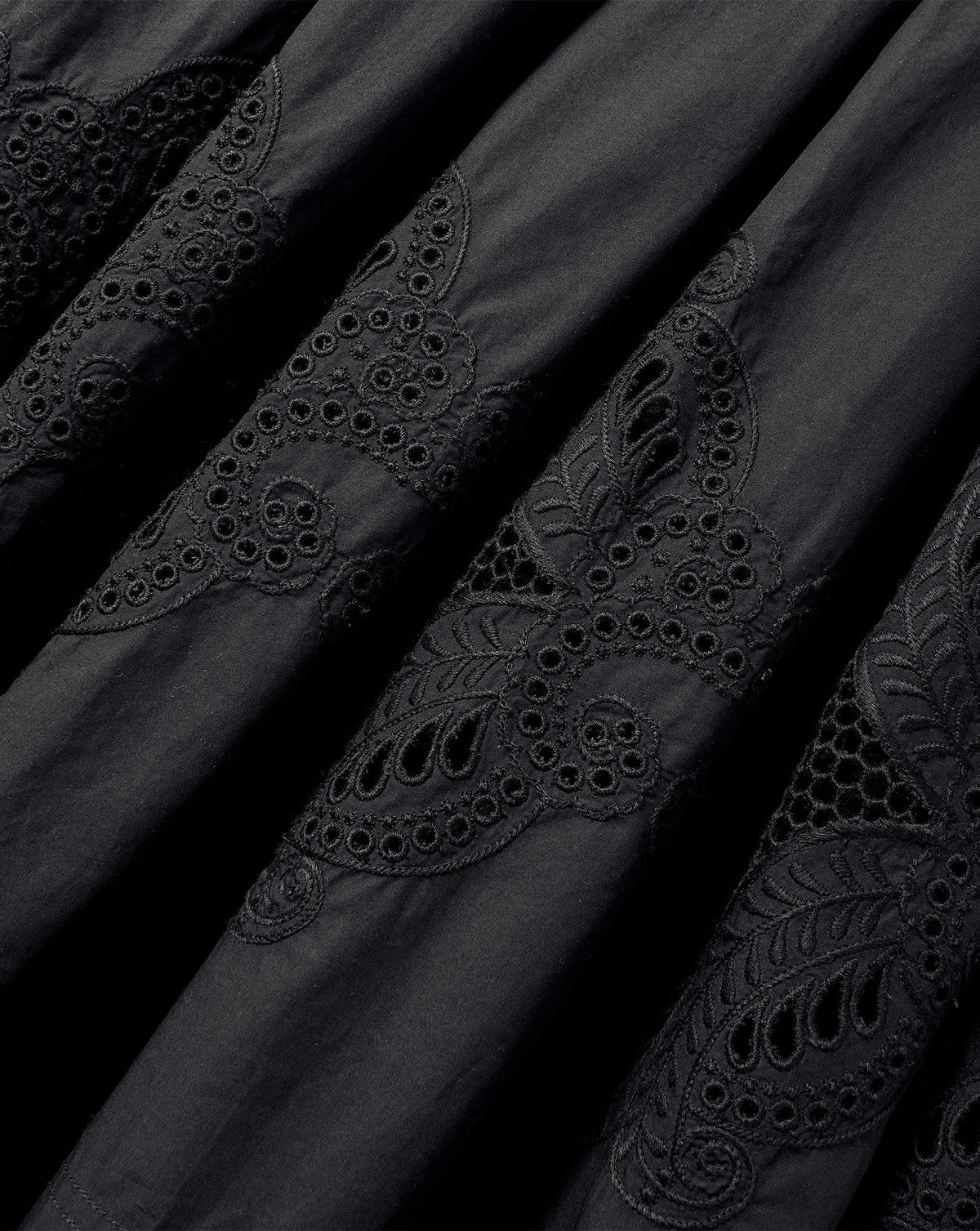 Veronica Beard | Fynnley Embroidered Midi Skirt in Black Black