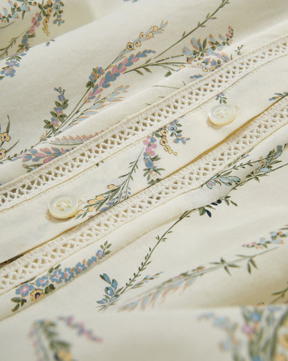 Veronica Beard | Emiko Floral Blouse in Dove White Multi Dove White Multi