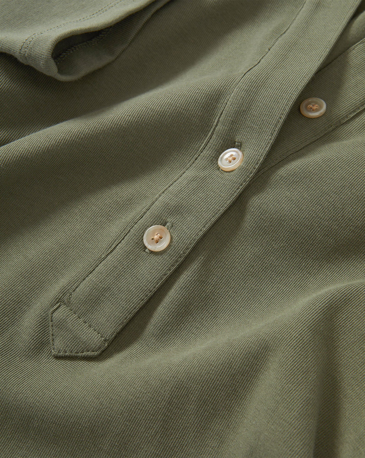 Veronica Beard | Besser Polo Midi Dress in Stone Army Green Stone Army