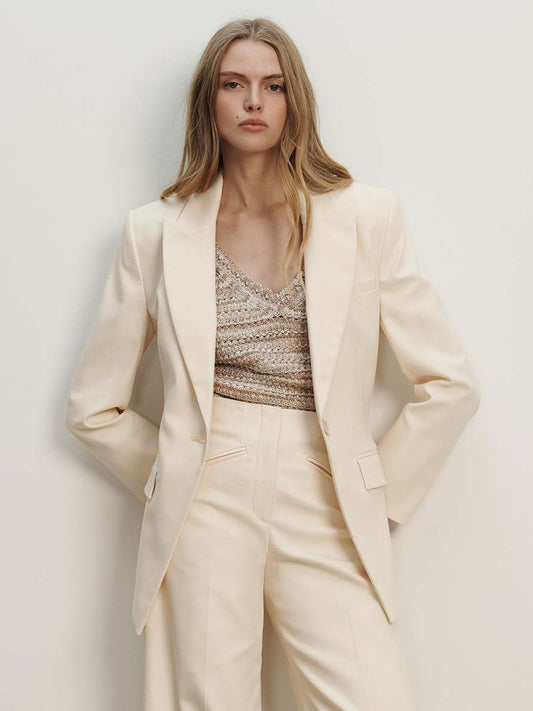 Veronica Beard | Chandler Dickey Jacket in Ecru Ecru