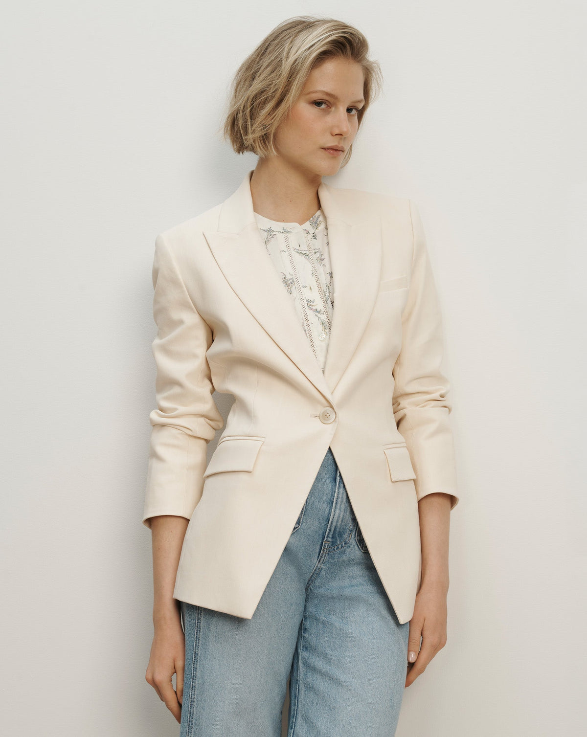 Veronica Beard | Chandler Dickey Jacket in Ecru Ecru