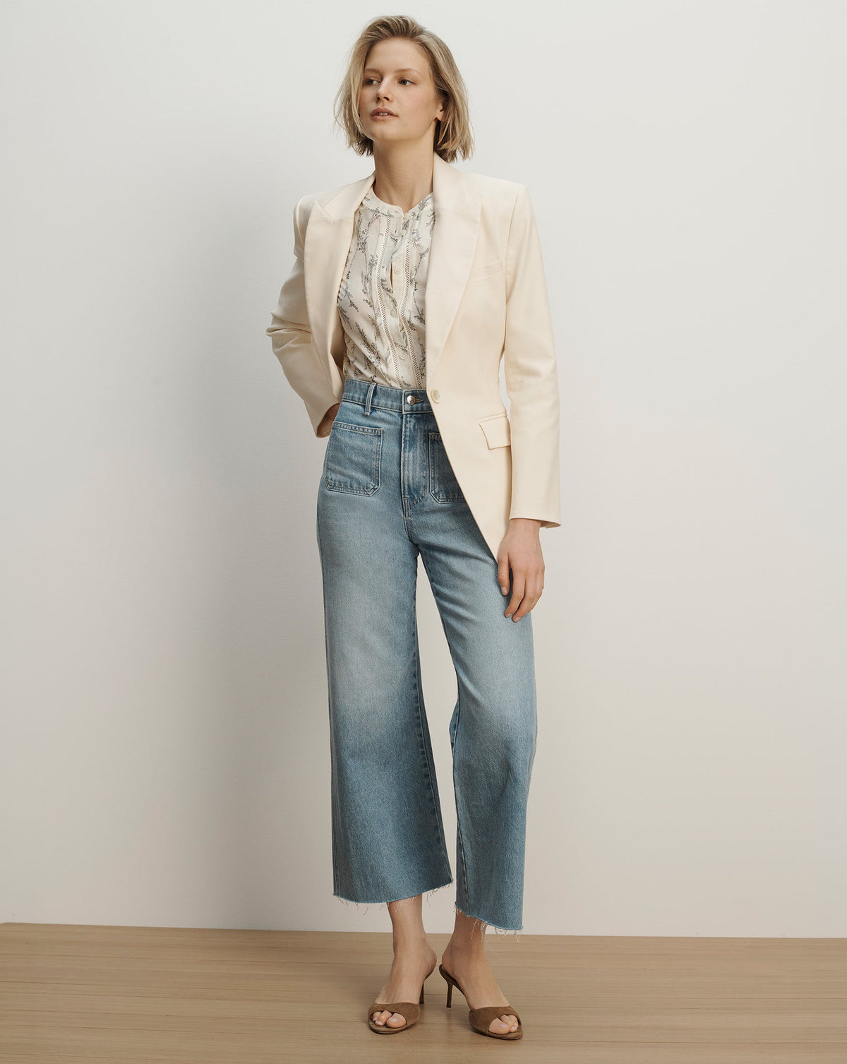 Veronica Beard | Chandler Dickey Jacket in Ecru Ecru