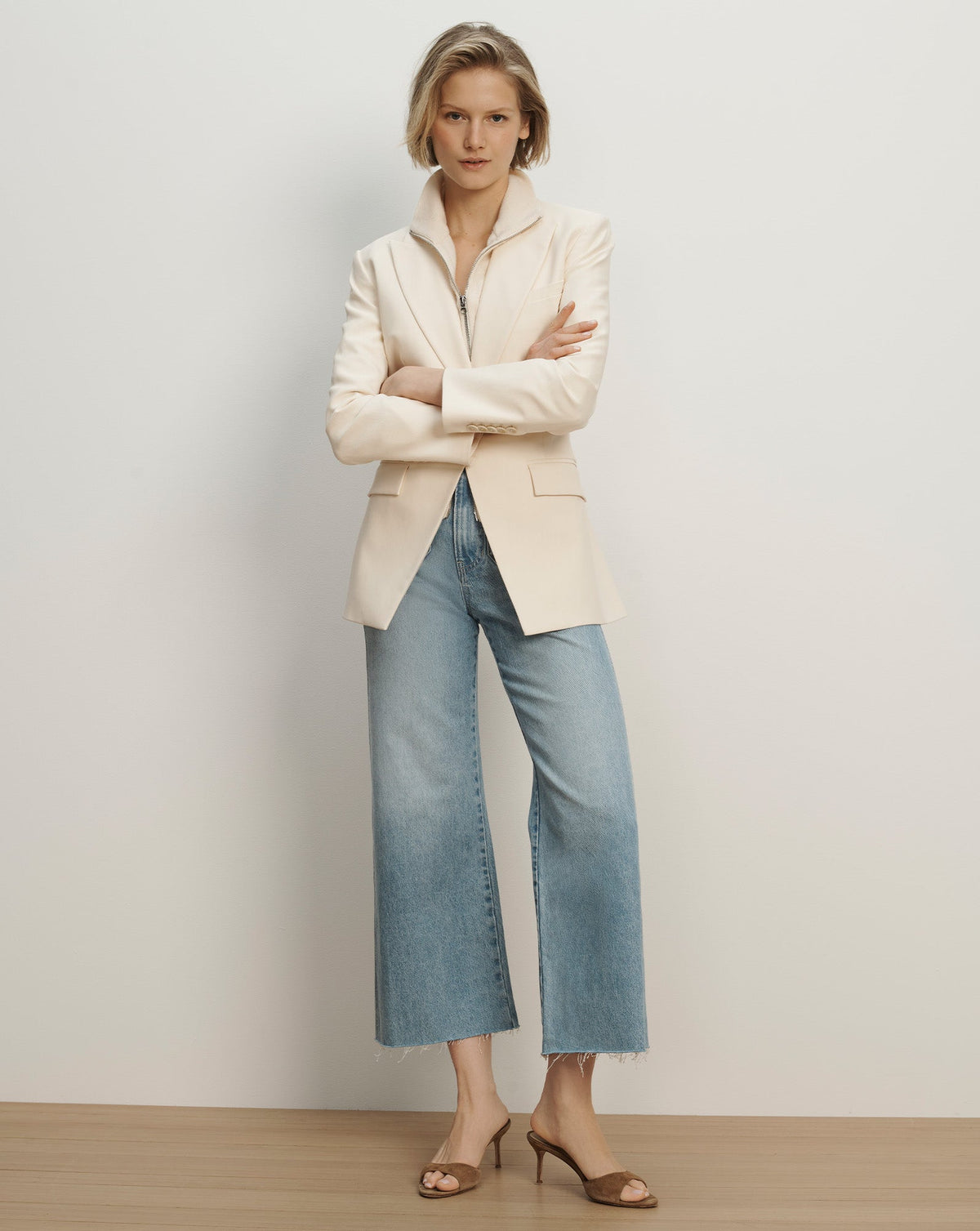 Veronica Beard | Chandler Dickey Jacket in Ecru Ecru