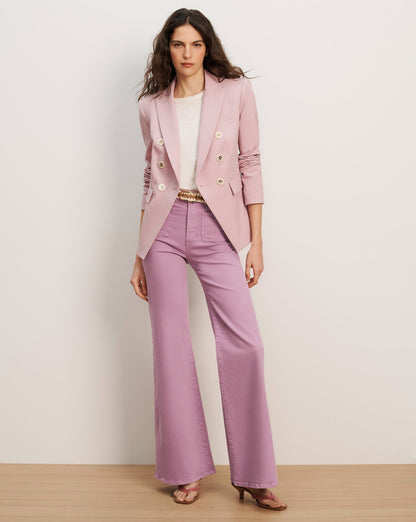 Veronica Beard | Miller Seersucker Dickey Jacket in Light Purple Pale Orchid Haze