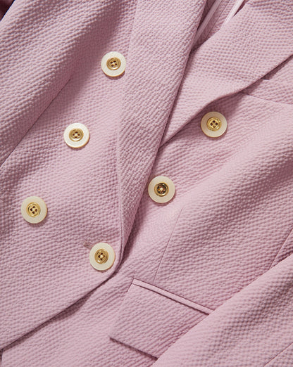 Veronica Beard | Miller Seersucker Dickey Jacket in Light Purple Pale Orchid Haze