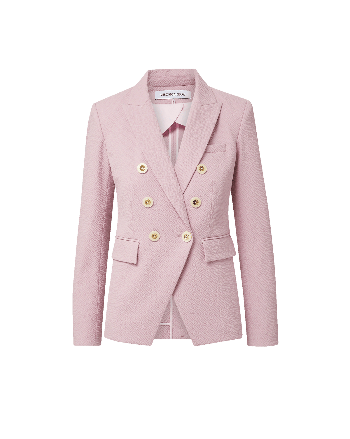 Veronica Beard | Miller Seersucker Dickey Jacket in Light Purple Pale Orchid Haze