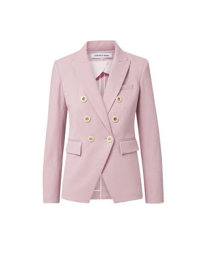 Veronica Beard | Miller Seersucker Dickey Jacket in Light Purple Pale Orchid Haze