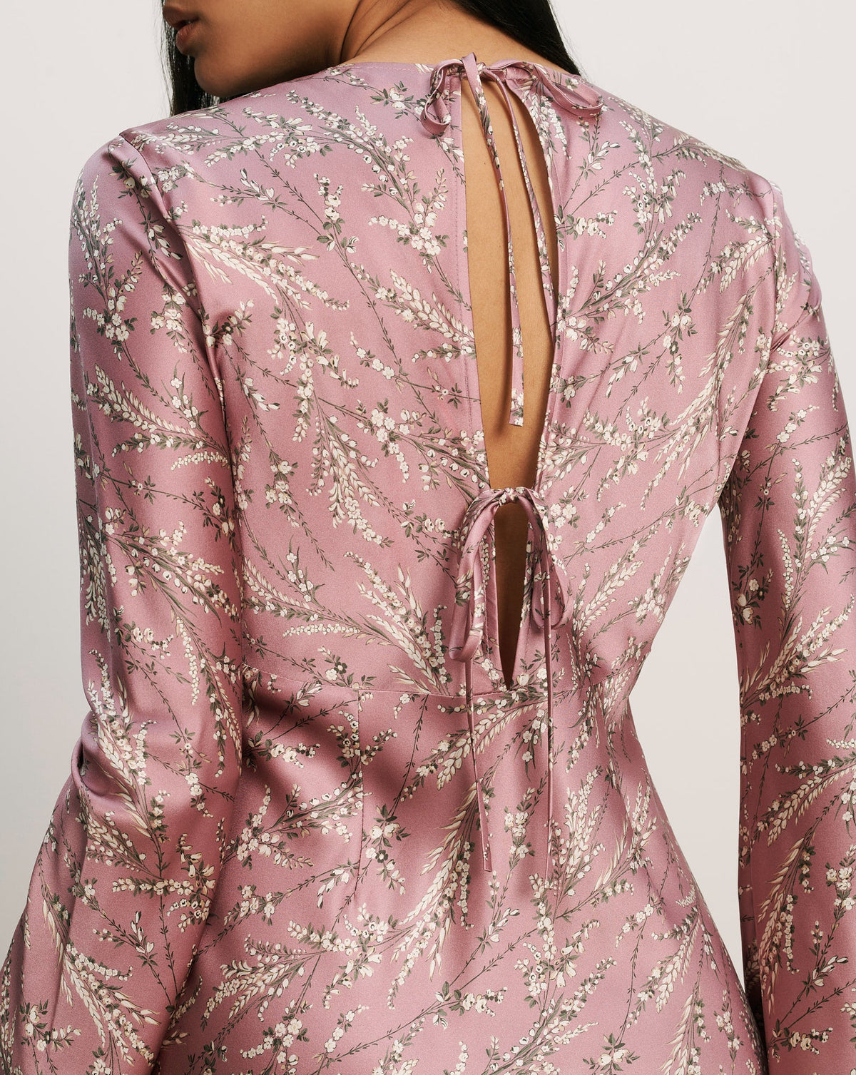 Veronica Beard | Gemma Silk-Blend Midi Dress in Purple Floral Orchid Haze Multi